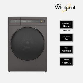 WHIRLPOOL 8Kg Fully Automatic Front Loading Inverter Washing Machine (Grey) WFC80602RT-D