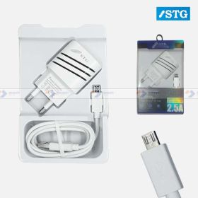 STG Smart Android Charger 2.A faster charging for white only (DM 3019 Ad)