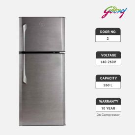 Godrej Doble Door Refrigerator 260ltr RT GFE 3000BD SL SR